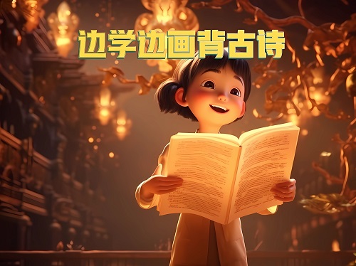 边学边画背古诗