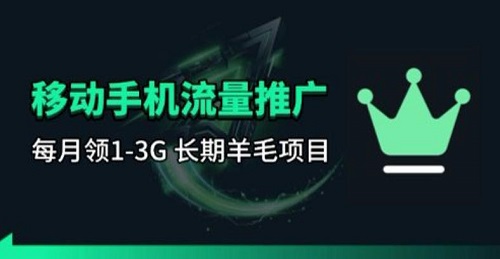 手机流量领取推广_每月一轮，刚需类的长期项目